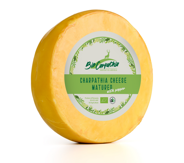 Carpathia bio cheese with red pepper