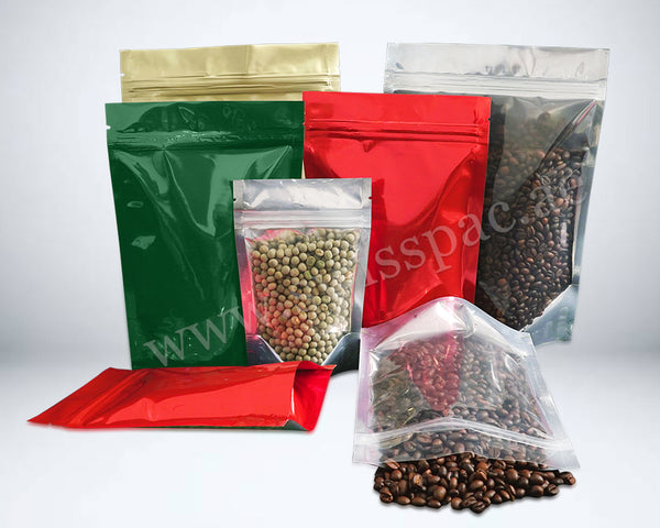 Airtight Foil Clear Stand Up Pouches