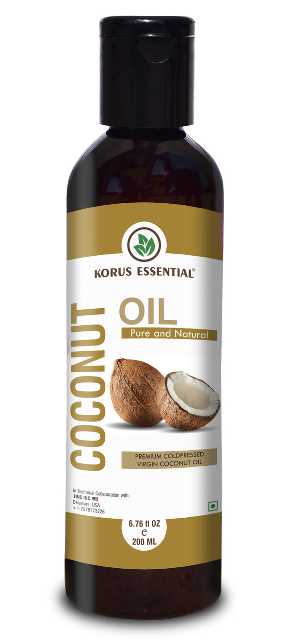 Korus Essential 100% Pure & Natural Virgin Coconut Oil, 200ml