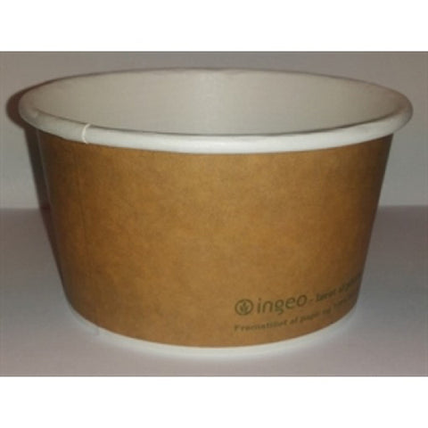 Compostable Soup Cups Brown Cardboard 16oz