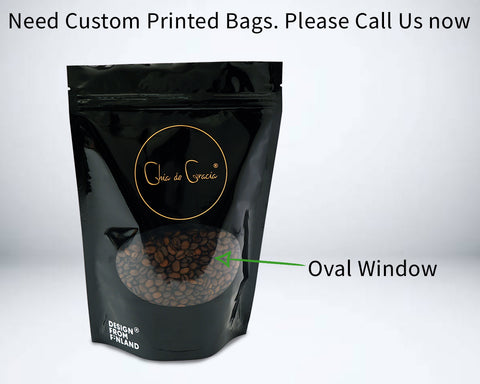 Stand Up Pouch With Oval Window | Nuts Packaging Pouches