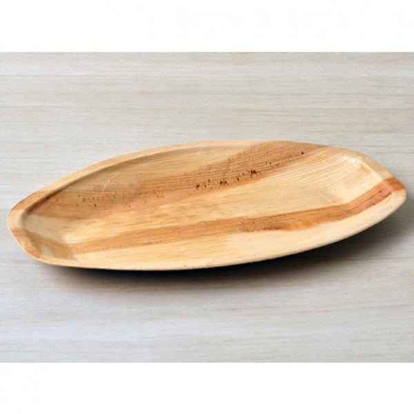 Eco Friendly Disposable Palm Leaf 15 X 10 Inch Oval Plate-25pcs