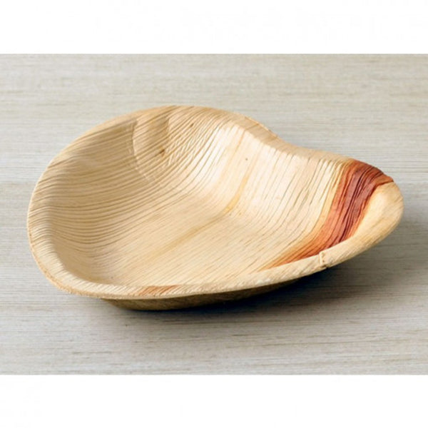Heart Shape Ecofriendly Disposable Party Palm Leaf Plate - 6Inch