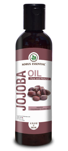 Korus Essential 100% Pure & Natural Cold Pressed Jojoba Oil, 200ml