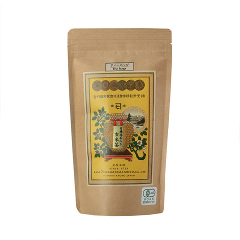 Organic Japanese green tea - MATCHA GENMAICHA (green tea + brown rice + matcha) (tea bags 12 pcs)