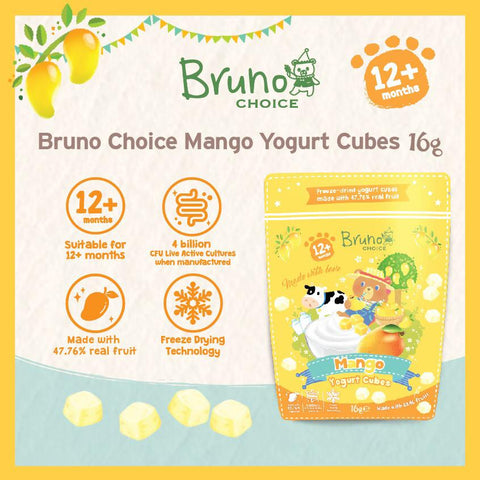 Bruno Choice Mango Yogurt Cubes 16g