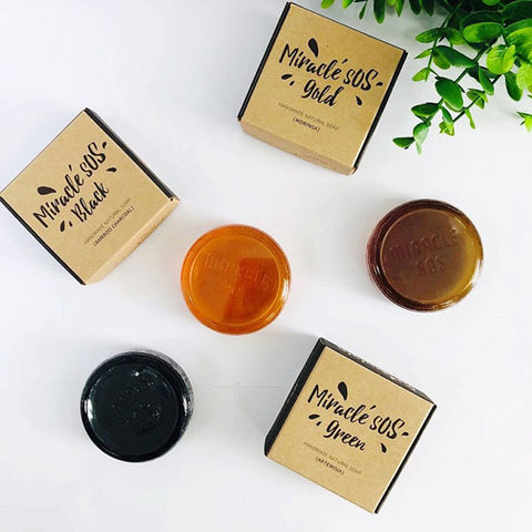 Miracle SOS Gold, Black, Green Soap