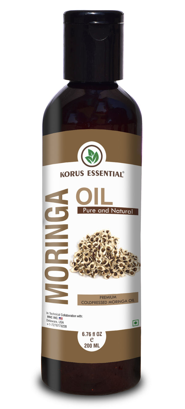 Korus Essential 100% Pure & Natural Moringa Oil, 200ml