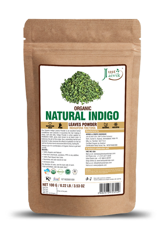 Just Jaivik Natural Indigo Powder