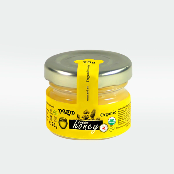Organic Cream Honey 25g