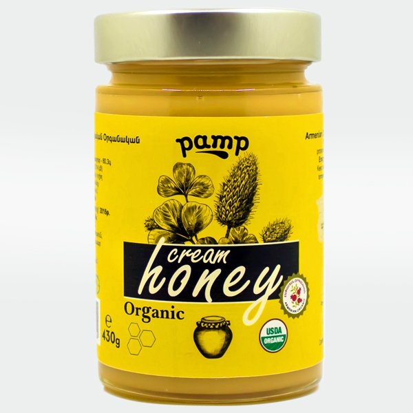 Organic Cream Honey 430g