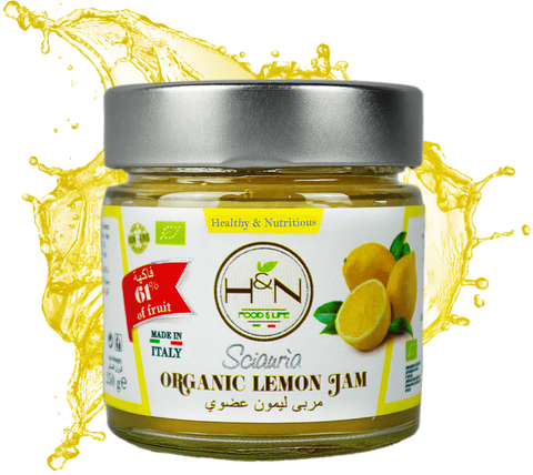 Organic Lemon Jam, 250 gr jar