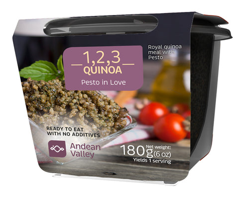 Pesto in love – Royal quinoa meal with pesto – Ready to eat