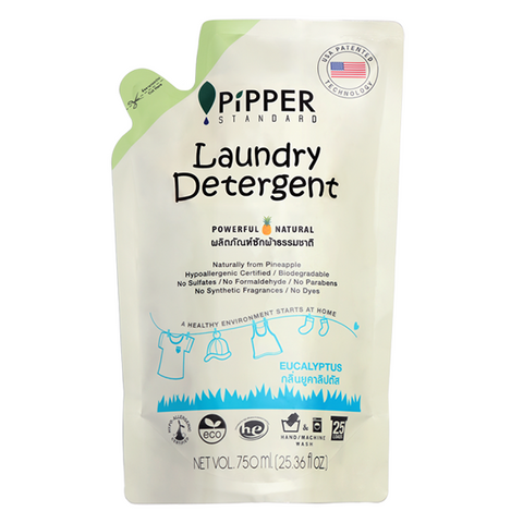 PiPPER Natural Laundry Detergent Eucalyptus Refill Pouch 750 ML