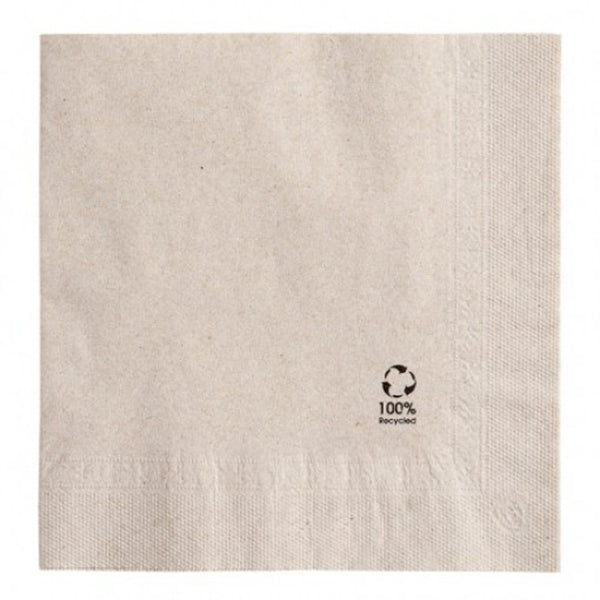 Recycled Brown Napkins 1 Layer - 33x33cm