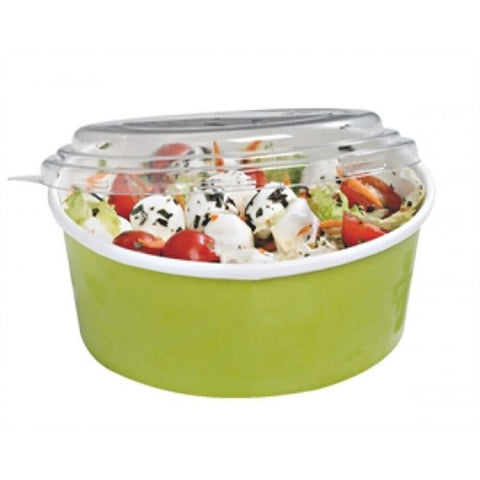 Round Cardbord Salad Box Green 1000ml