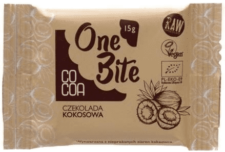 One Bite Raw Coconut Chocolate