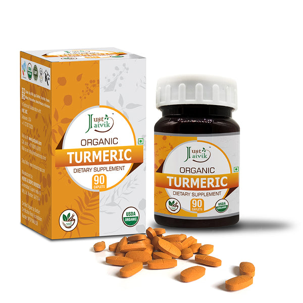 Organic Turmeric Caplets - 750 mg
