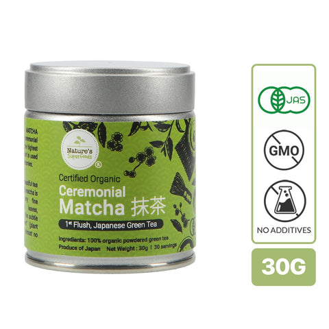 Nature's Superfoods Organic Ceremonial Matcha Powder (First Flush)