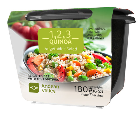 Vegetables salad – Royal quinoa meal with vegetables and cañawa – Ready to eat